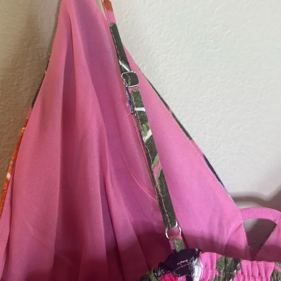 By The River Tropical Print Dress With Toucan Print Throughout Womens Size M - Picture 10 of 14